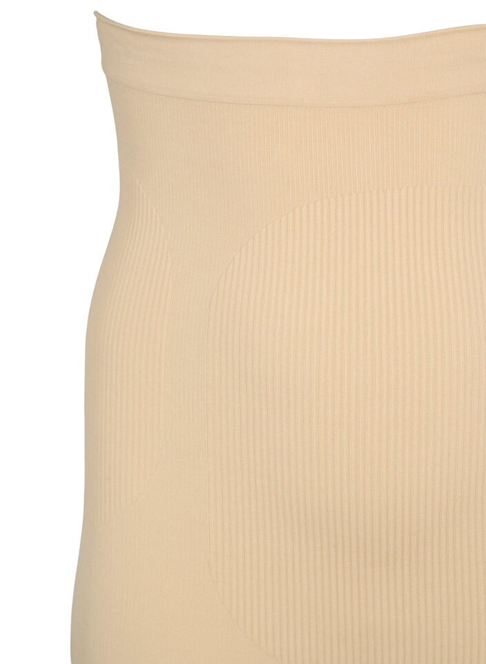 High waisted shapewear shorts, Beige, Packshot image number 2