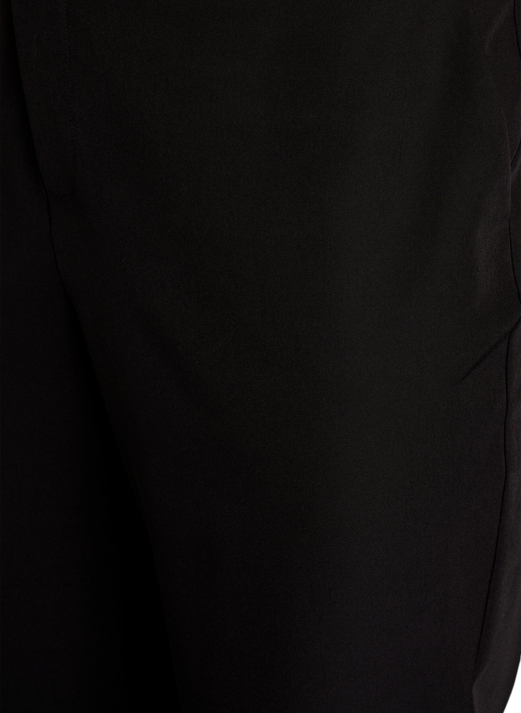 ZizzifashionTrousers with pockets and straight legs, Black, Packshot image number 3