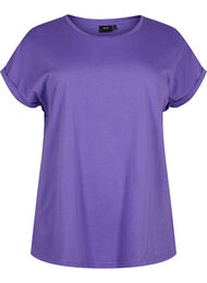 Short sleeved cotton blend t-shirt, ULTRA VIOLET, Packshot