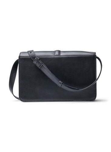 Shoulder bag in leather, Black, Packshot image number 1
