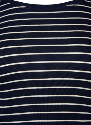 Striped top with round neck, Night Sky Stripe, Packshot image number 2