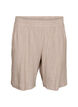 High-waisted linen and viscose shorts, Beige, Packshot image number 0