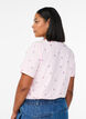 T-shirt in organic cotton with embroidered motifs, Pink, Model image number 2