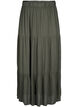 Long skirt with elasticated waist, Green, Packshot image number 0