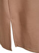 T-shirt dress in jersey with side slits, Brown, Packshot image number 3