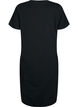 Cotton dress with short sleeves, Black, Packshot image number 1