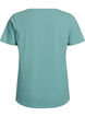 Solid coloured basic t-shirt in cotton, Green, Packshot image number 1