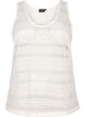 Sleeveless top with hole pattern, Off White, Packshot image number 0
