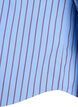 Striped cotton shirt with wide sleeves, Blue, Packshot image number 3