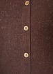 Textured cotton blouse with button fastening, Brown, Packshot image number 2