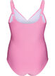 Swimsuit with texture and criss-cross detail, Pink, Packshot image number 1