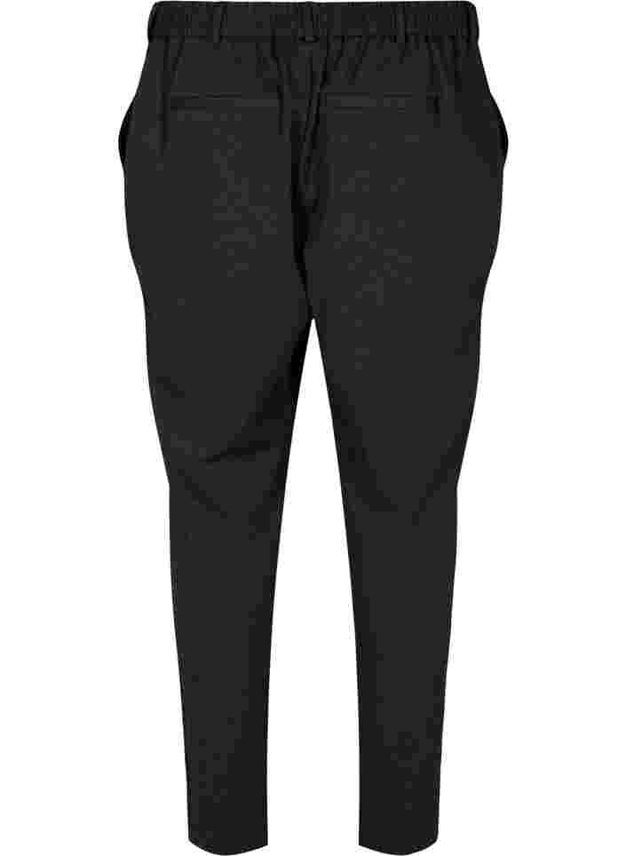 Cropped trousers with pockets, Dark Grey Melange, Packshot image number 1
