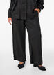 Loose trousers with paisley pattern and high waist, Black, Model image number 2