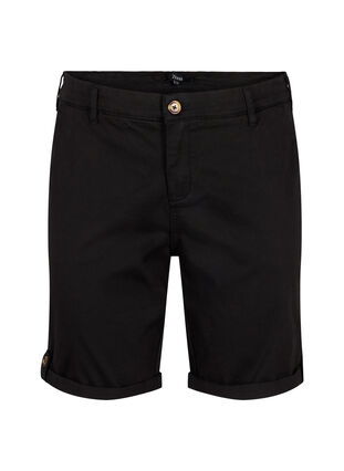 Chino shorts with pockets, Black, Packshot image number 0