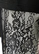 Blouse with mesh sleeves and lace trim, Black, Packshot image number 3