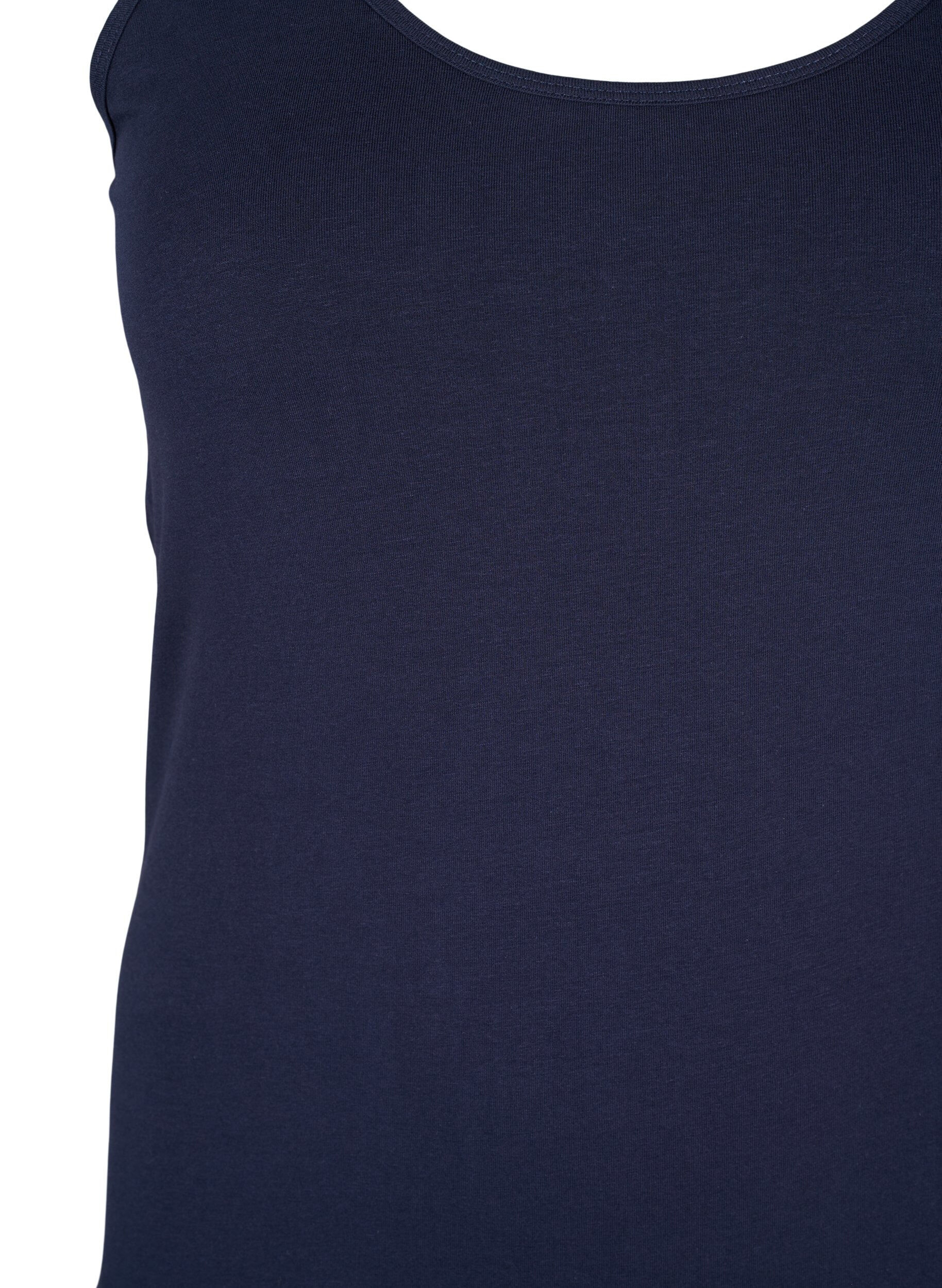 Zizzifashion Cotton basic top, Blue, Packshot image number 2