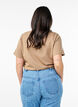 T-shirt with decorative details, Beige, Model image number 2
