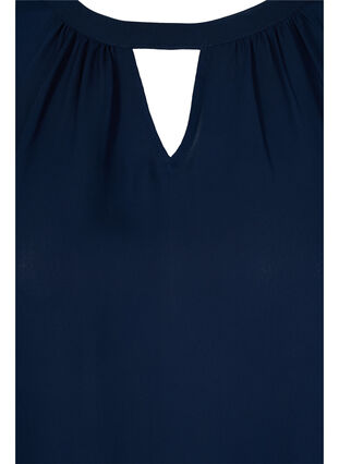 Blouse with long sleeves, Navy Blazer, Packshot image number 2
