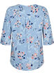 Dotted blouse with 3/4 sleeves, Outline Flower, Packshot image number 1