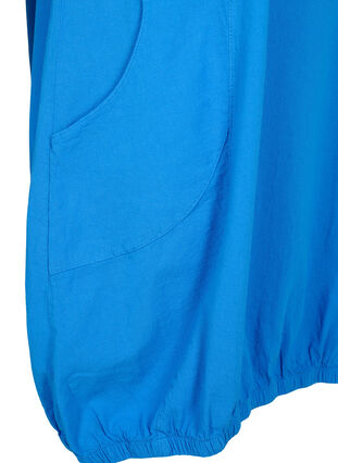 Short sleeve cotton dress, French Blue, Packshot image number 3