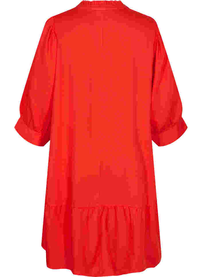 3/4 sleeve dress, Fiery Red, Packshot image number 1