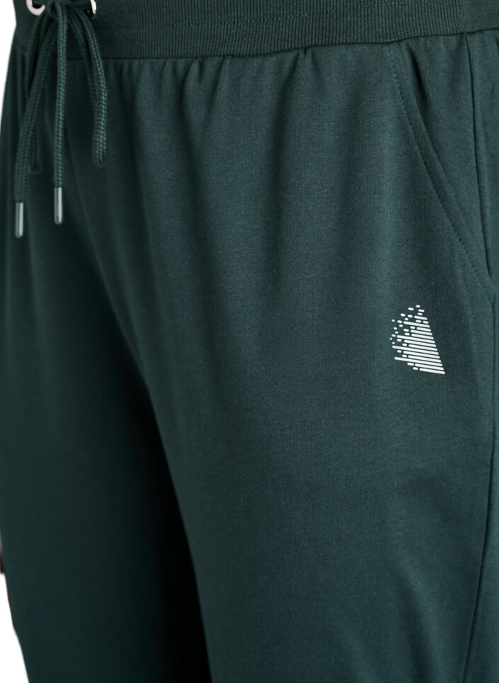 Loose tracksuit trousers with pockets, Green, Packshot image number 2