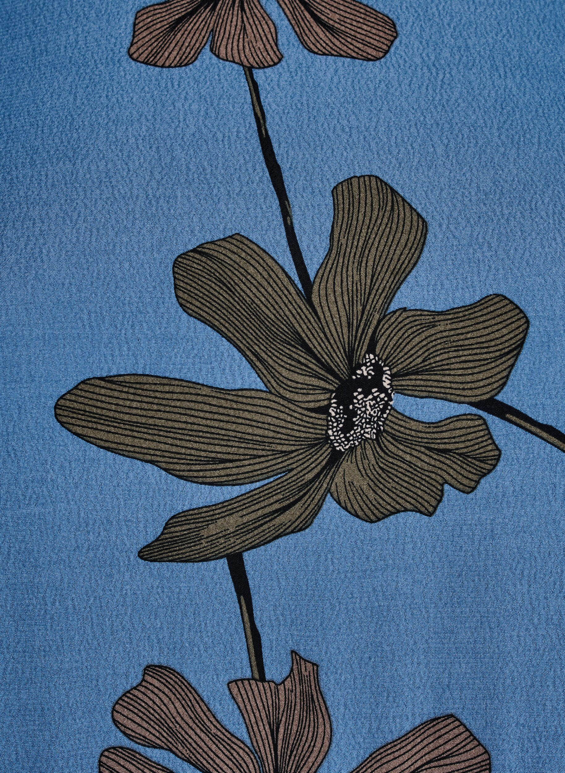 Zizzifashion Long-sleeved tunic with a seam, Blue, Packshot image number 3