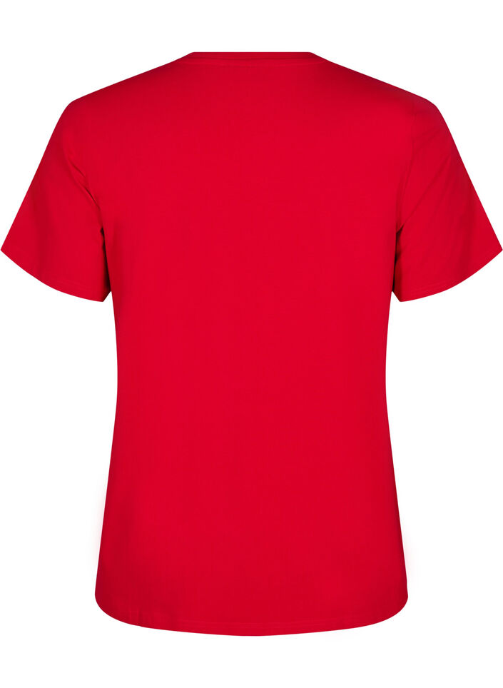 T-shirt in organic cotton with a round neck, Salsa, Packshot image number 1