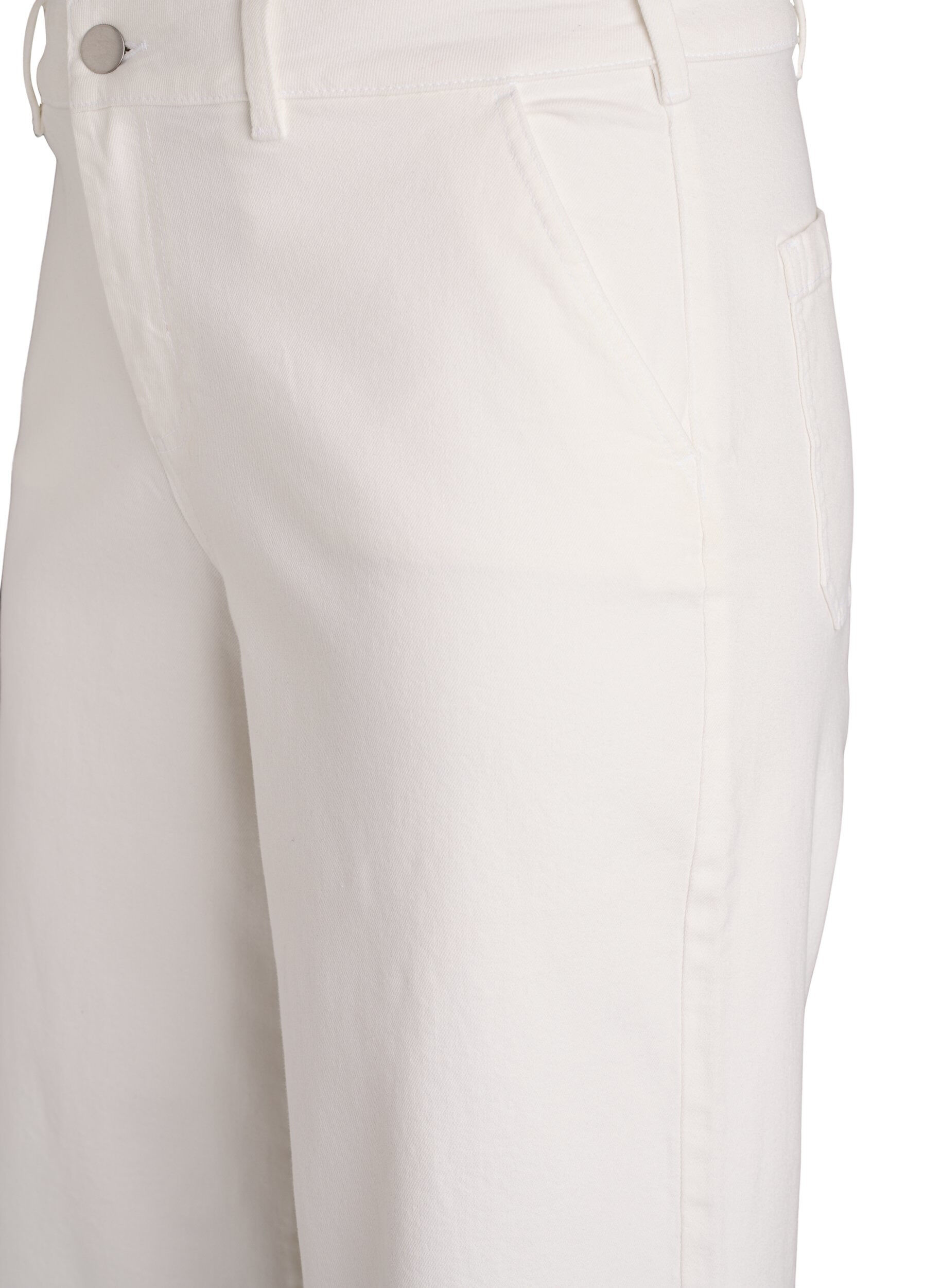 ZizzifashionMyra high-waist wide fit jeans, White, Packshot image number 2