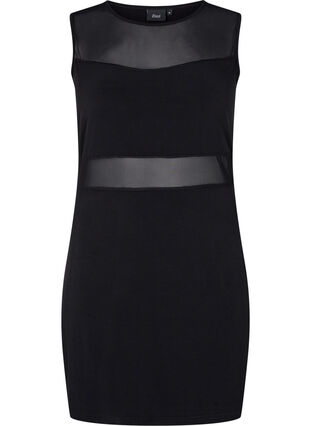 Sleeveless dress with slim fit, Black, Packshot image number 0