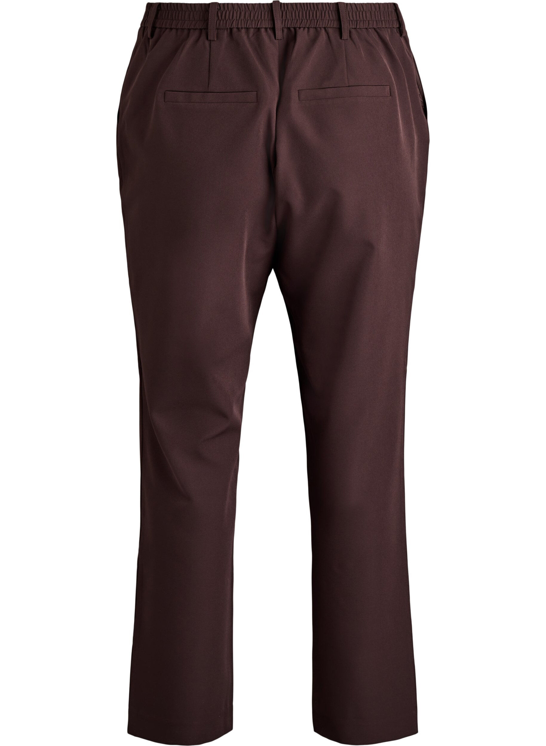 Zizzifashion Trousers with pockets and straight legs, Brown, Packshot image number 1