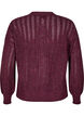 Knitted cardigan with openwork pattern, Dark Bordeaux, Packshot image number 1