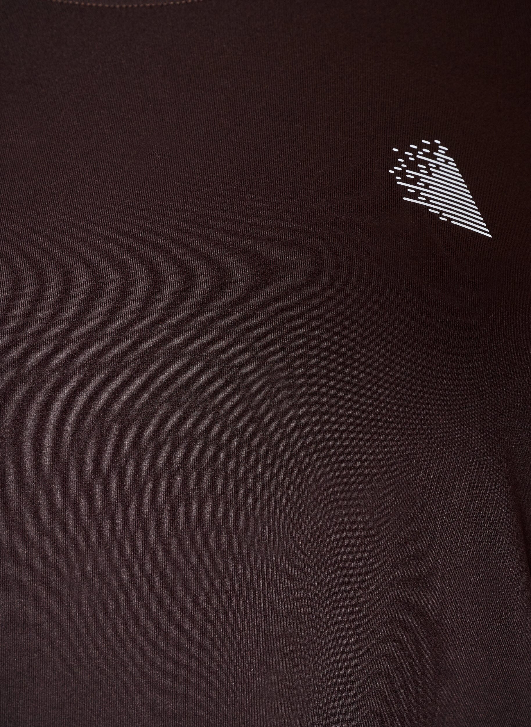 ZizzifashionSports top with 3/4 sleeves, Brown, Packshot image number 2