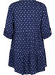 Short cotton muslin dress with polka dots, Blue, Packshot image number 1