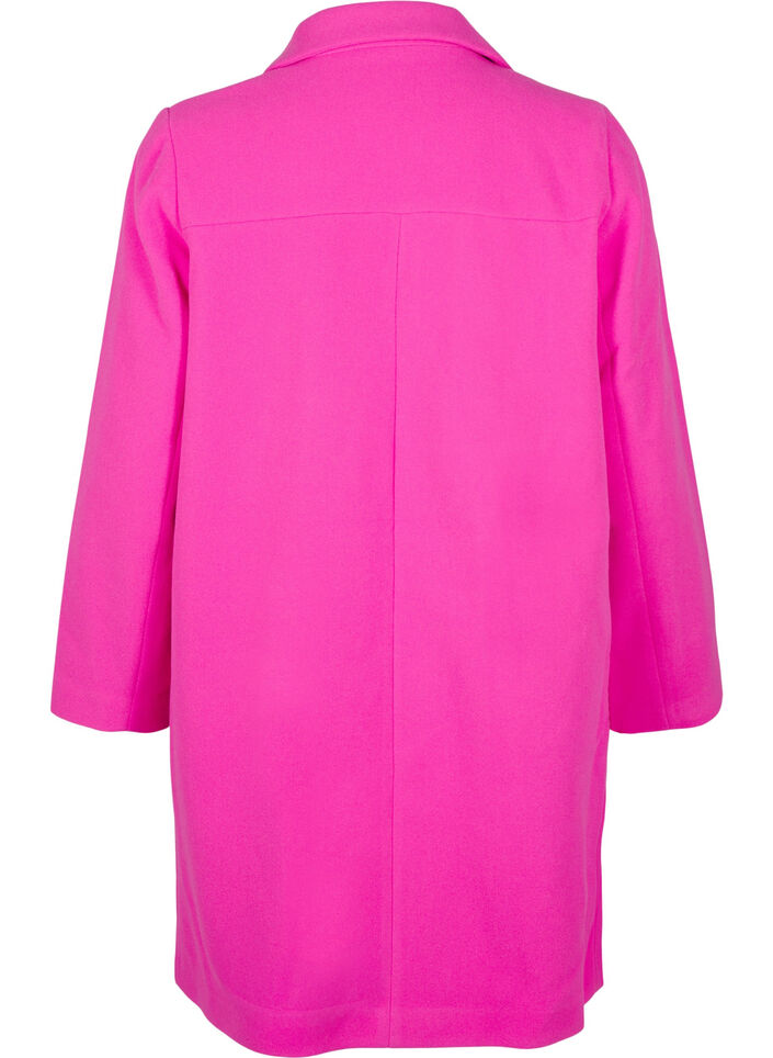 Coat with double-breasted button closure, Raspberry Rose, Packshot image number 1