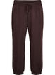 High-waisted sweatpants with drawstring, Brown, Packshot image number 0