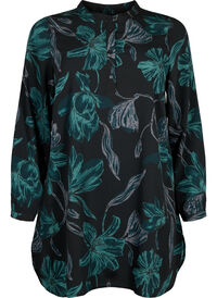 FLASH - Floral tunic with long sleeves