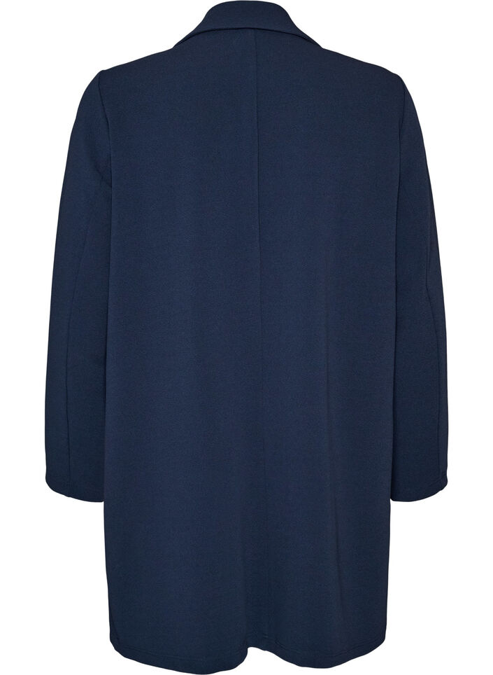 Long blazer with pockets, Blue, Packshot image number 1