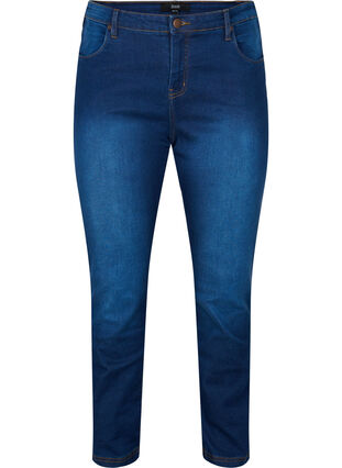 Slim fit Emily jeans with normal waist, Blue Denim, Packshot image number 0