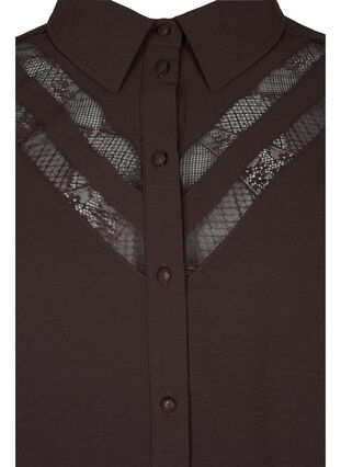 Long shirt with lace details, Java, Packshot image number 2