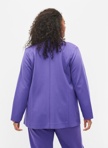 Simple blazer with button, Ultra Violet, Model image number 1