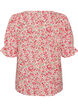 Cotton blouse with a square neckline, Red, Packshot image number 1