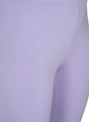 Basic 3/4-length viscose leggings, Lavender, Packshot image number 2