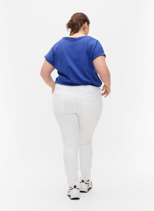 High-waisted super slim Amy jeans , White, Model image number 1