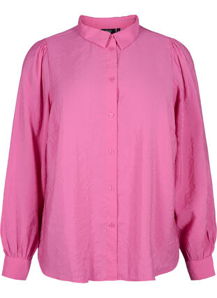 Long-sleeved shirt in TENCEL™ Modal, Phlox Pink, Packshot image number 0