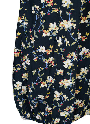 Short-sleeved, printed cotton dress, Vulcan Flower AOP, Packshot image number 3