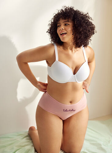 Bra with moulded cups and underwire, Bright White, Image image number 1