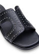 Flat sandals with studs, Black, Packshot image number 3