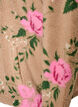 Floral fleece jacket with a high neck and zip, Beige, Packshot image number 3