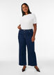 Myra jeans with high waist and wide fit, Blue, Model image number 0